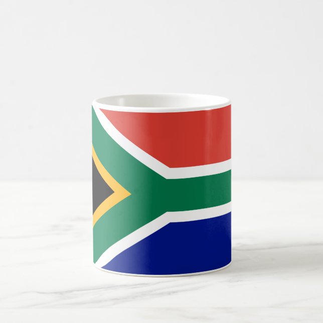Taza De Café Bandera de Sudáfrica (Centro)