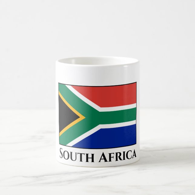 Taza De Café Bandera de Sudáfrica (Centro)