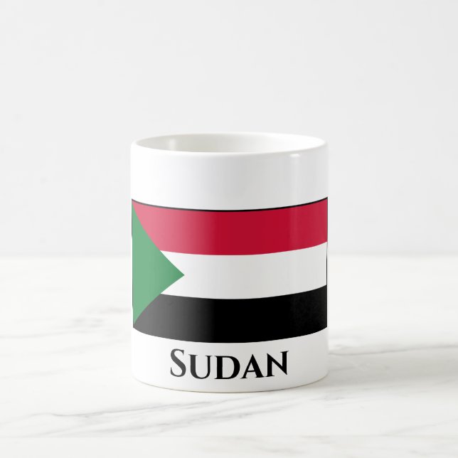 Taza De Café Bandera de Sudán (Centro)