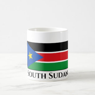 Taza De Café Bandera de Sudán del Sur