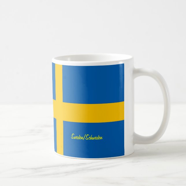 Taza De Café bandera de Suecia (Derecha)