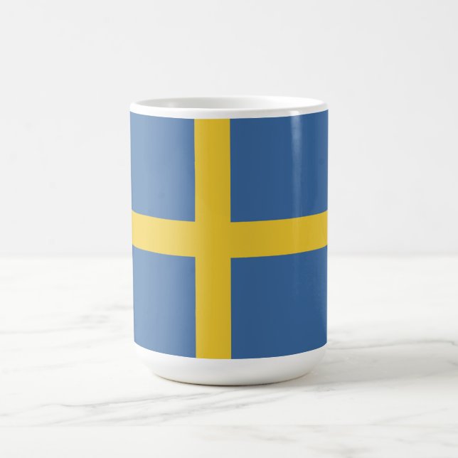 Taza De Café Bandera de Suecia (Centro)