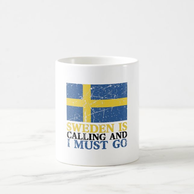 Taza De Café Bandera de Suecia (Centro)