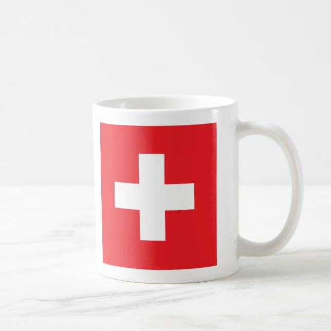 Taza De Café Bandera de Suiza (Derecha)