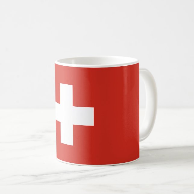 Taza De Café Bandera de Suiza (Anverso derecho)