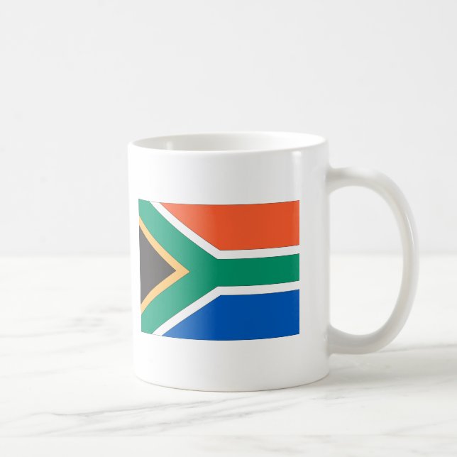 Taza De Café Bandera de Suráfrica (Derecha)