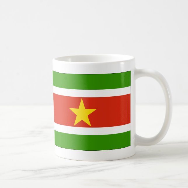 Taza De Café Bandera de Surinam (Derecha)