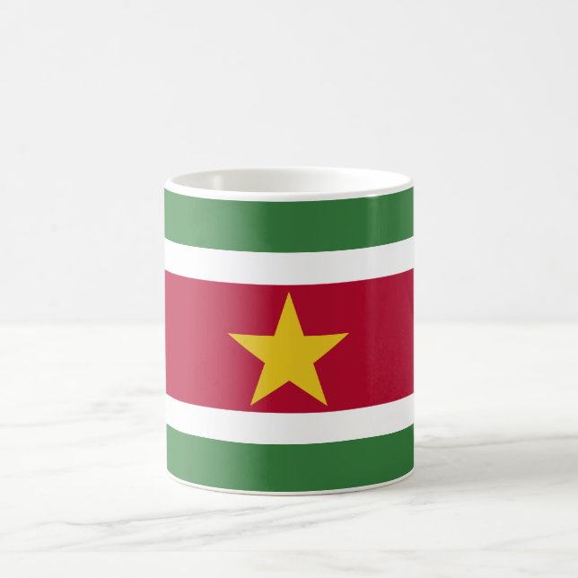 Taza De Café Bandera de Surinam (Centro)