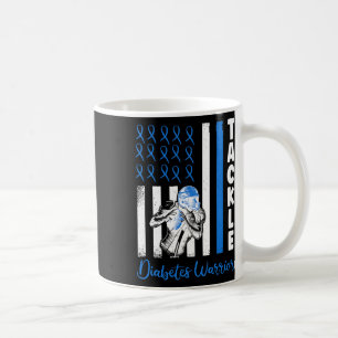 Taza De Café Bandera De Tackers Usa Diabetes Azules Diabéticos 
