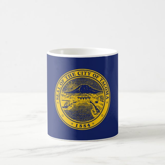 Taza De Café Bandera de Tacoma (Ciudad de Washington) (Centro)