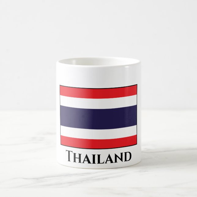 Taza De Café Bandera de Tailandia (Centro)