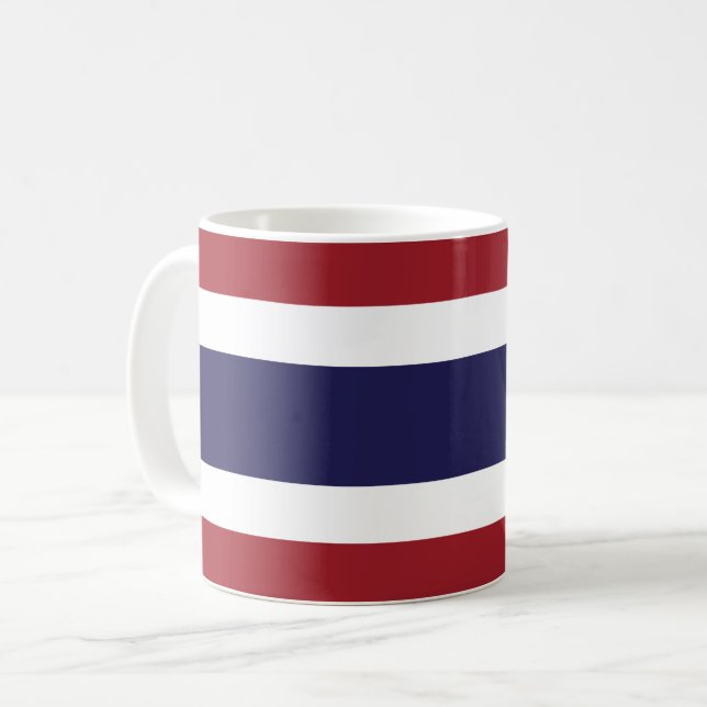 Taza De Café Bandera de Tailandia (Anverso izquierdo)