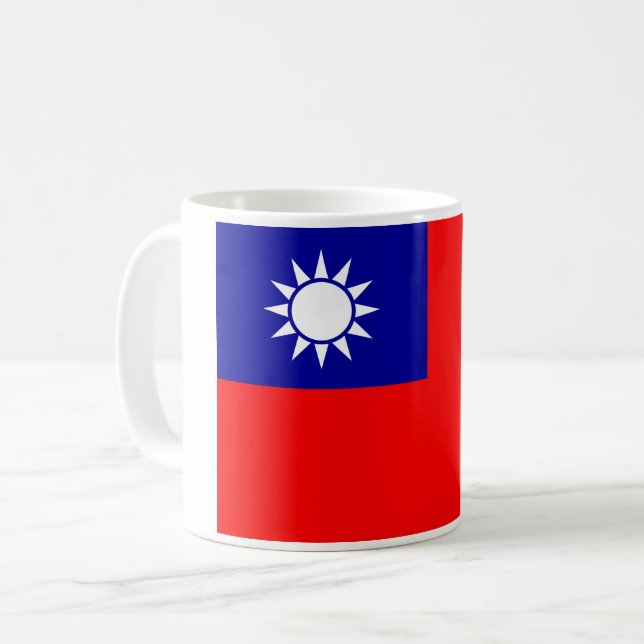 Taza De Café Bandera de Taiwán: República de China, Taipei chin (Anverso izquierdo)