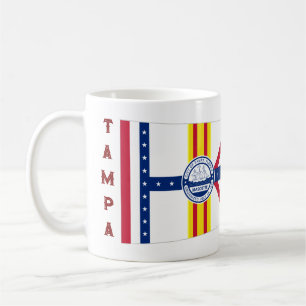 Taza De Café Bandera de Tampa, Florida