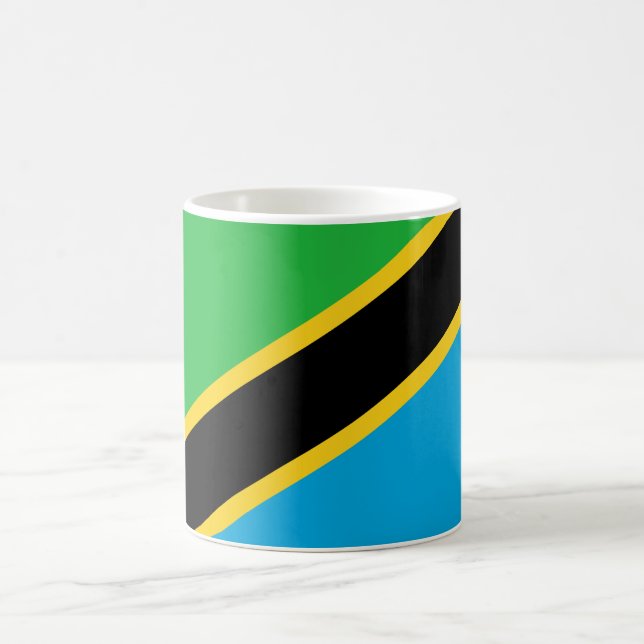 Taza De Café Bandera de Tanzania (Centro)
