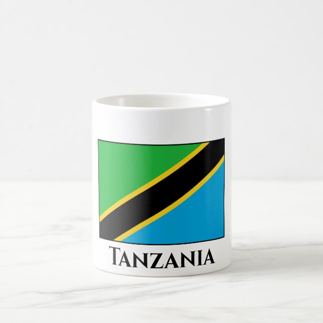 Taza De Café Bandera de Tanzania (Centro)