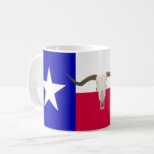 Taza De Café Bandera de Tejas (Anverso izquierdo)