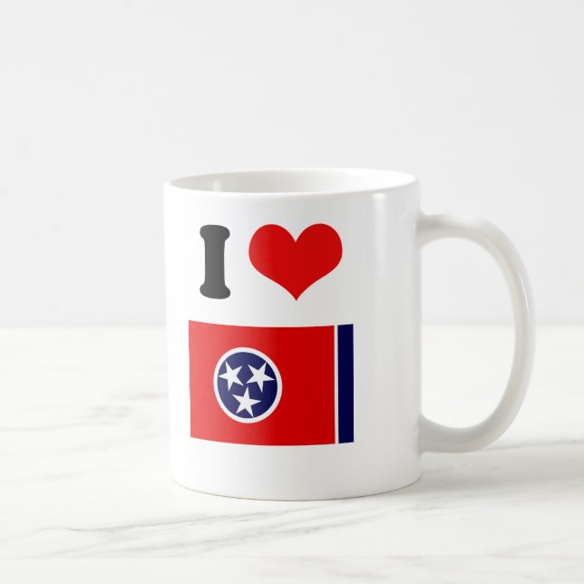 TAZA DE CAFÉ BANDERA DE TENNESSEE (Derecha)