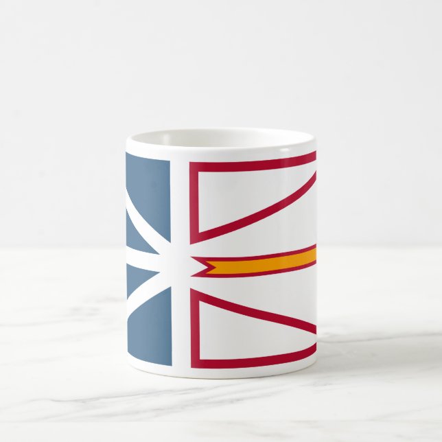 Taza De Café Bandera de Terranova y Labrador (Canadá) (Centro)