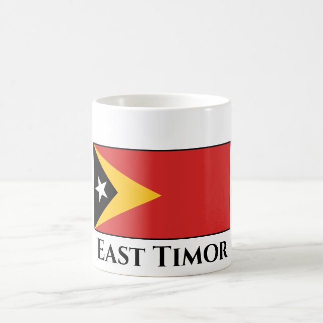 Taza De Café Bandera de Timor Oriental (Centro)