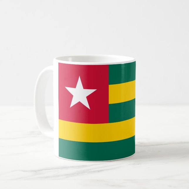 Taza De Café Bandera de Togo (Anverso izquierdo)