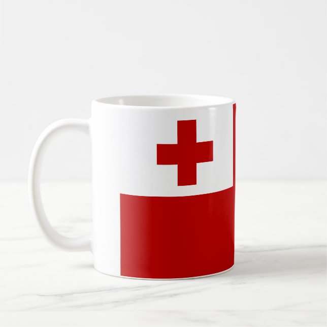 Taza De Café Bandera de Tonga Mug (Izquierda)