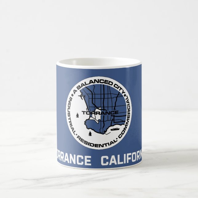 Taza De Café Bandera de Torrance (California) (Centro)