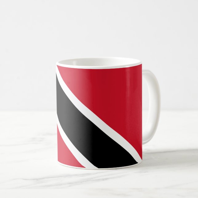 Taza De Café Bandera de Trinidad y Tobago (Anverso derecho)