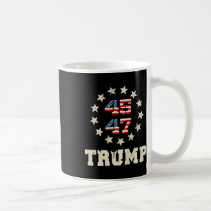 Taza De Café Bandera de Trump 2024 (de espaldas) para recuperar