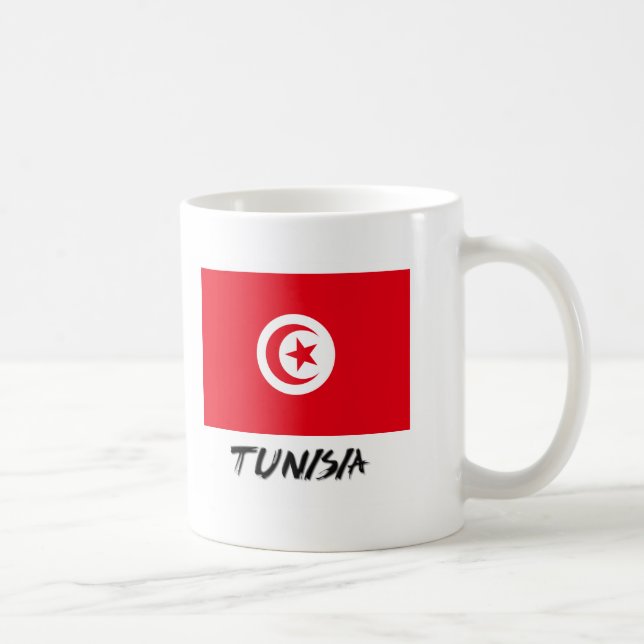 Taza De Café Bandera de Túnez (Derecha)