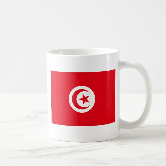 Taza De Café Bandera de Túnez (Derecha)