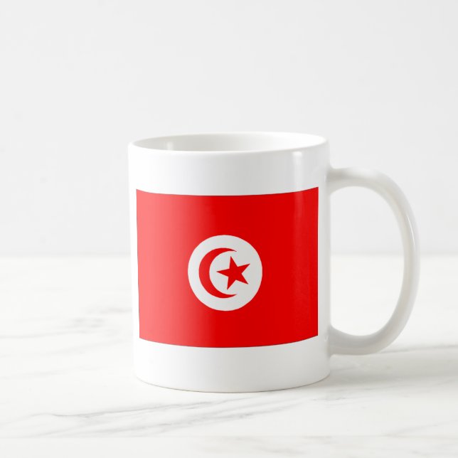Taza De Café Bandera de Túnez (Derecha)