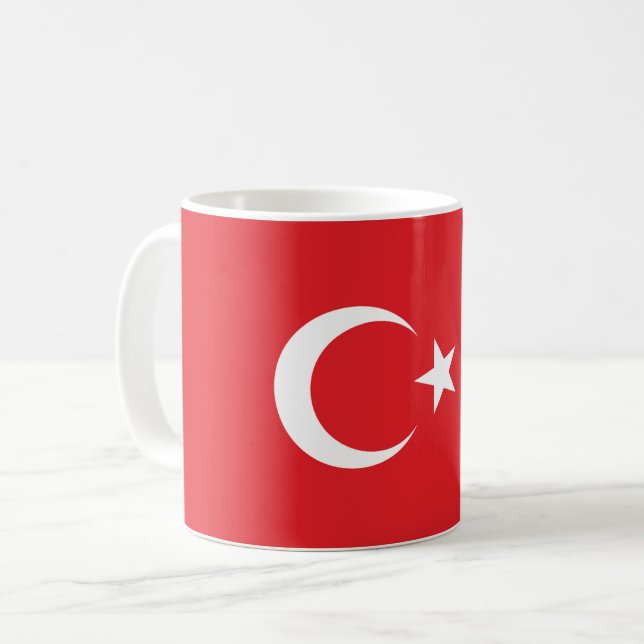 Taza De Café Bandera de Turquía (Anverso izquierdo)