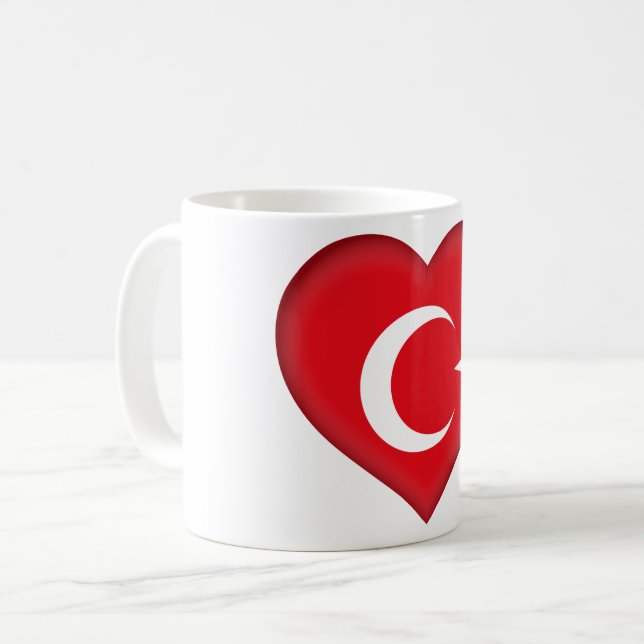 Taza De Café Bandera de Turquía (Anverso izquierdo)
