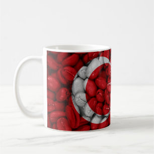 Taza De Café Bandera de Turquía con café