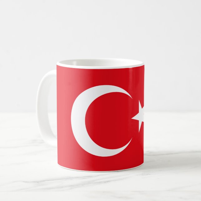 Taza De Café Bandera de Turquía (turca) (Anverso izquierdo)
