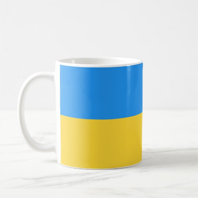 Taza De Café Bandera de Ucrania (Izquierda)