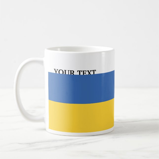 Taza De Café Bandera de Ucrania (Izquierda)