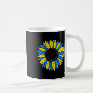Taza De Café Bandera de Ucrania Girasol Bandera ucraniana Vinta
