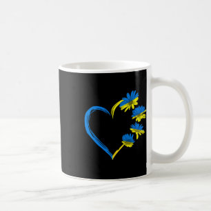 Taza De Café Bandera de Ucrania Girasol Vintage Amantes Ucrania