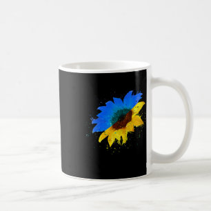 Taza De Café Bandera de Ucrania Girasol Vintage Amantes Ucrania