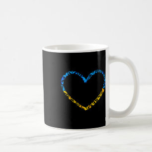Taza De Café Bandera de Ucrania Paz Ucrania Bandera Mariposa Co
