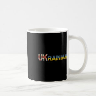 Taza De Café Bandera de Ucrania Uk Ucrania Inglaterra inglés Es