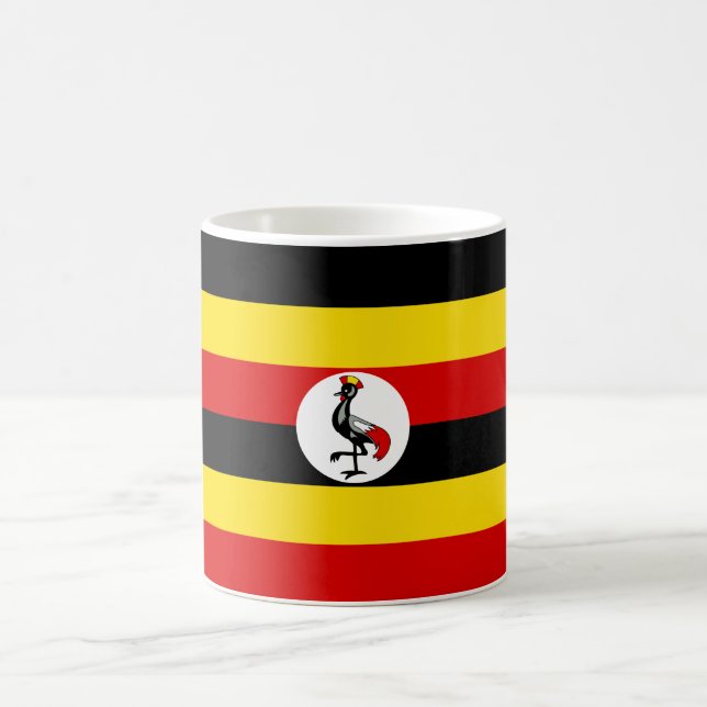 Taza De Café Bandera de Uganda (Centro)