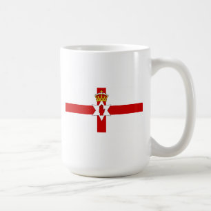 Taza De Café Bandera de ultramar de Irlanda del Norte