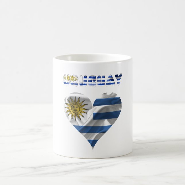 Taza De Café Bandera de Uruguay (Centro)