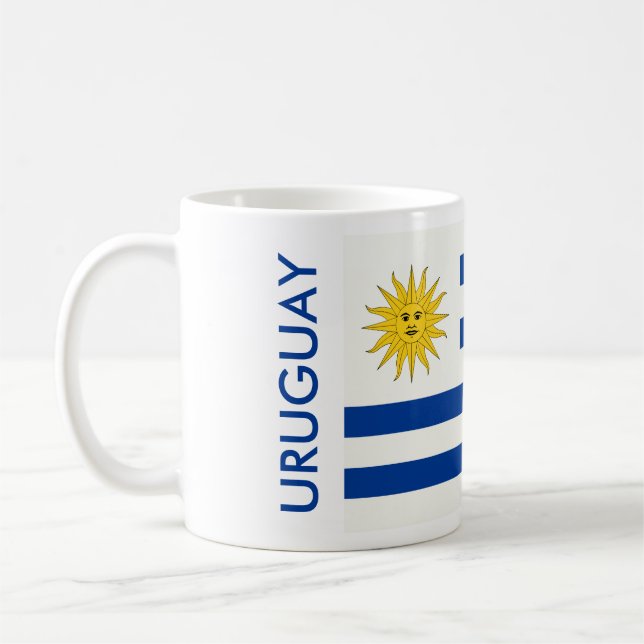TAZA DE CAFÉ BANDERA DE URUGUAY (Izquierda)