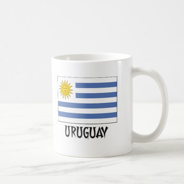Taza De Café Bandera de Uruguay (Derecha)