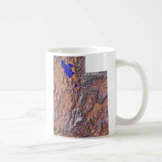 Taza De Café Bandera de Utah + mapa de música