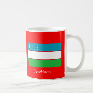 Taza De Café Bandera de Uzbekistán